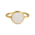 White Druzy | Bezel Ring - Bara Boheme