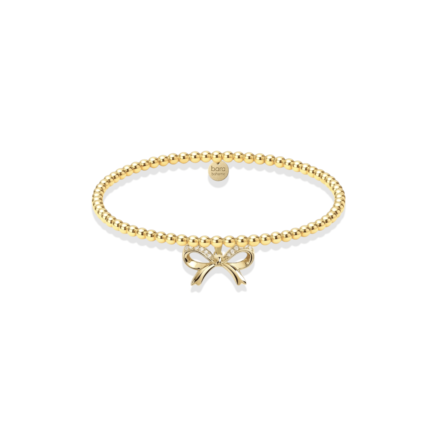 Wish Bow Beaded Charm Bracelet - Bara Boheme