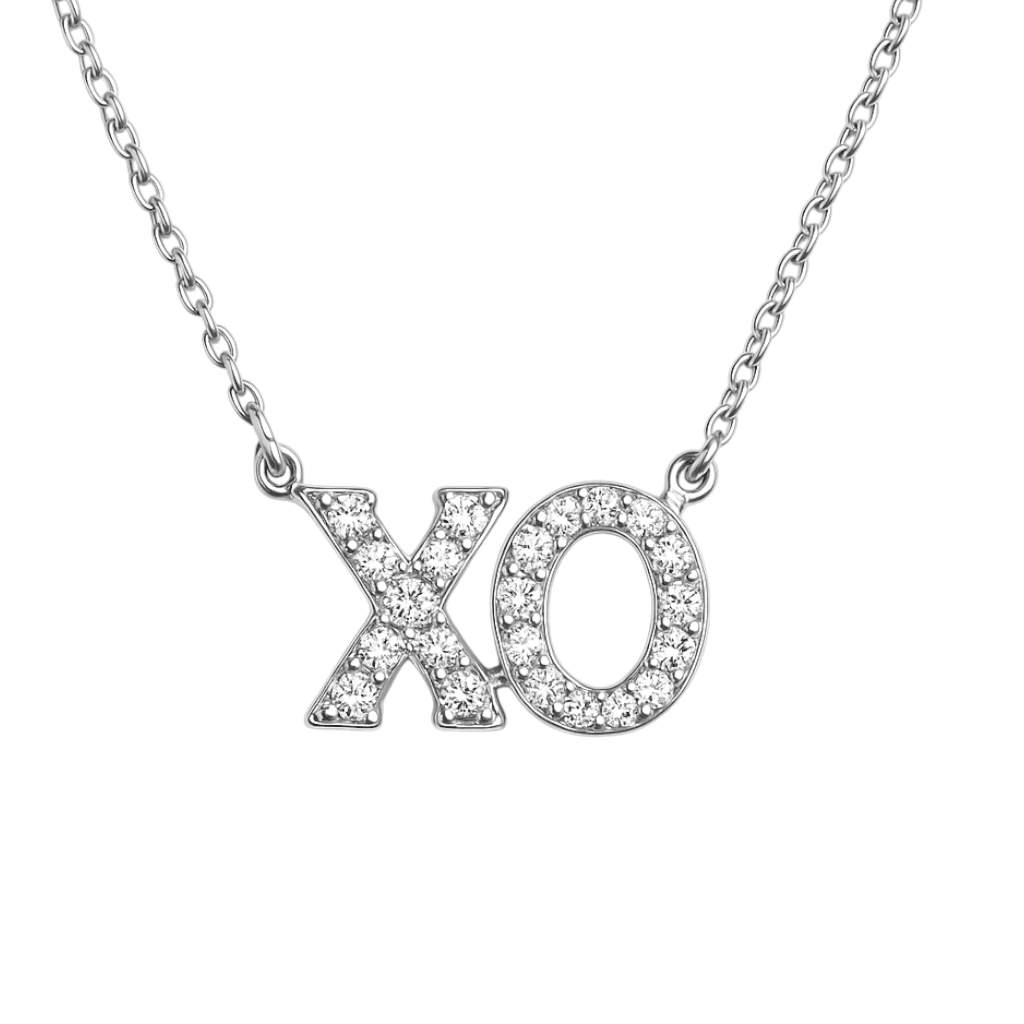 XO | Pave Gold Plated Necklace - Bara Boheme