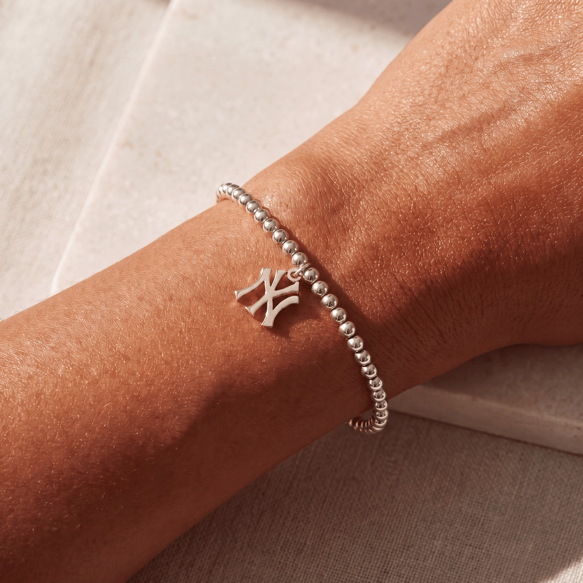 Yankee Beaded Charm Bracelet - Bara Boheme