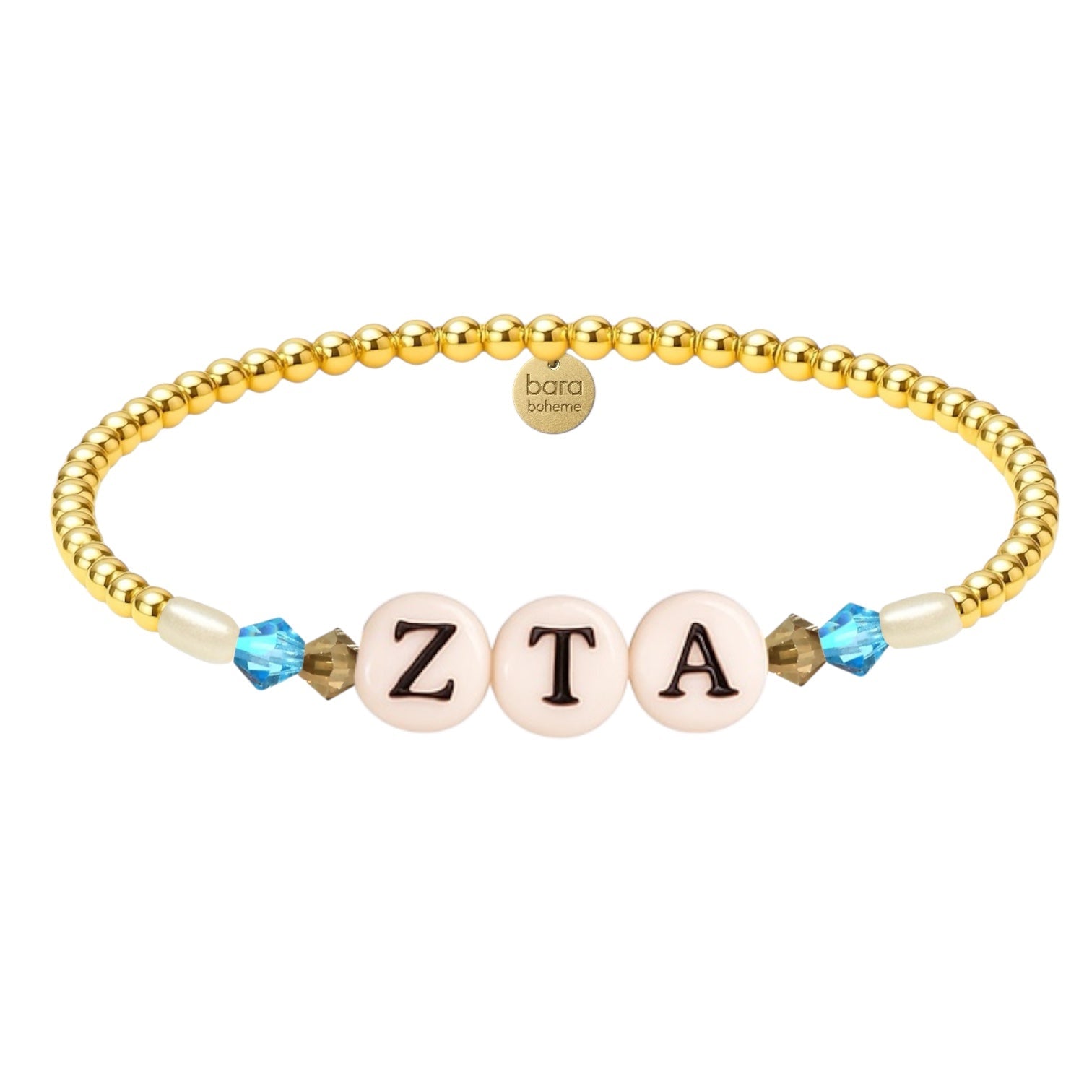 Zeta Tau Alpha | Beaded Sorority Bracelet - Bara Boheme
