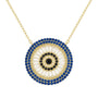Zeus | Evil Eye Medallion Necklace - Bara Boheme