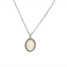 Virgin Mary Necklace Mother of Pearl