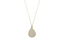 Druzy TEARDROP SPS necklace