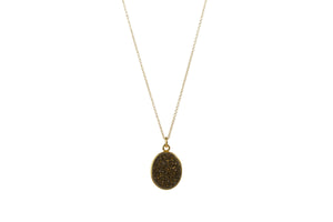 DRUZY OVAL SPS NECKLACE - MEDIUM