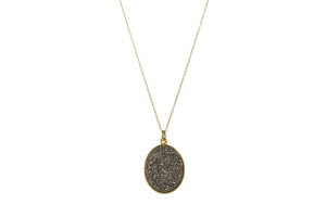 DRUZY OVAL SPS NECKLACE - LARGE