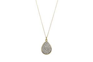 Druzy TEARDROP SPS necklace