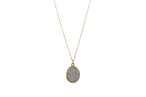 DRUZY OVAL SPS NECKLACE - MEDIUM