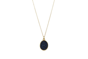 DRUZY OVAL SPS NECKLACE - MEDIUM