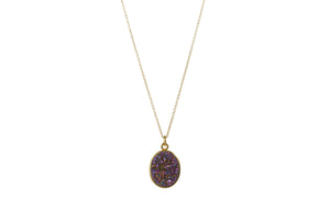 DRUZY OVAL SPS NECKLACE - MEDIUM