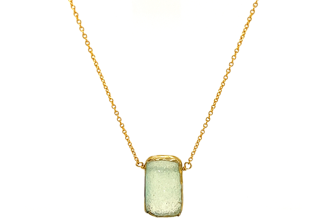 SPS | Gold Filled Druzy Necklace