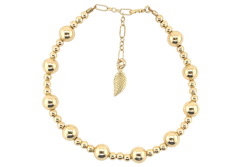 "JASMINE" 14k gold-filled beaded bracelet