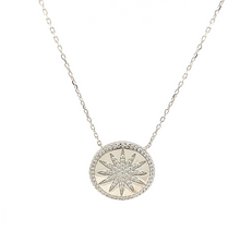 "SOL" Medallion Sun CZ Necklace