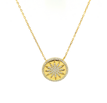 "SOL" Medallion Sun CZ Necklace