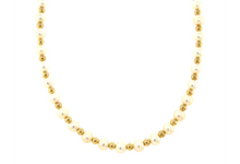 "MAY" 14k gold-filled & pearl beaded Choker/Necklace