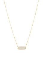 MOTHER OF PEARL BAR NECKLACE