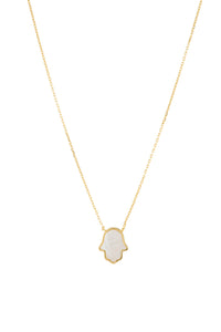 Mother of Pearl Hamsa NECKLACE