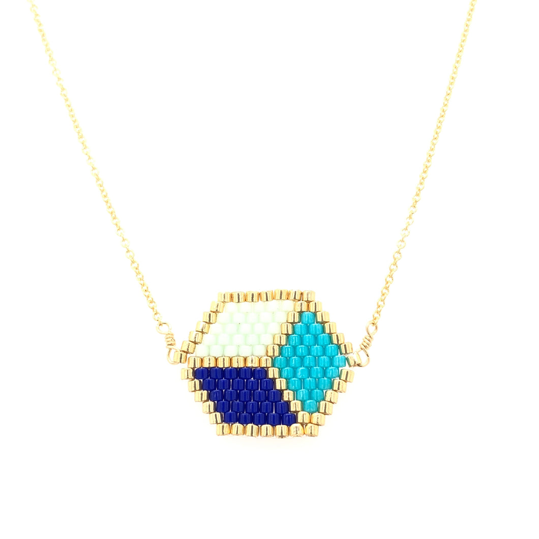 Seed Bead Cubista Necklace