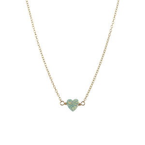 bara boheme | "HEART" Opal Medium Necklace