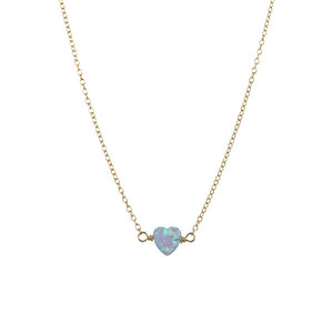 bara boheme | "HEART" Opal Medium Necklace