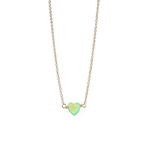 bara boheme | "HEART" Opal Medium Necklace