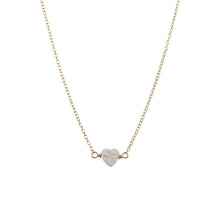 bara boheme | "HEART" Opal Medium Necklace