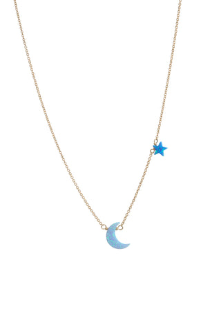 MOON+STAR OPAL NECKLACE