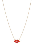 KISS/LIPS NECKLACE