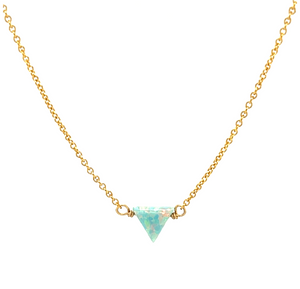TRIANGLE OPAL NECKLACE - SMALL