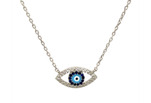 Evil Eye "ARIES" Turquoise & Sapphire CZ Necklace