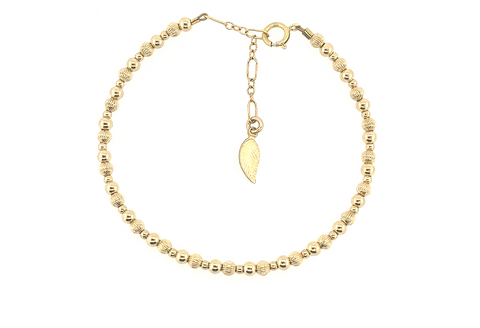 "COCO" 14k gold-filled beaded bracelet