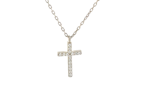 CZ CROSS Small Necklace
