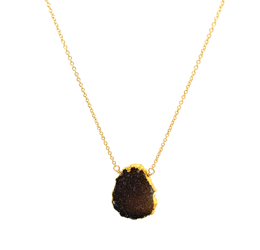 SPS | Gold Filled Druzy Necklace