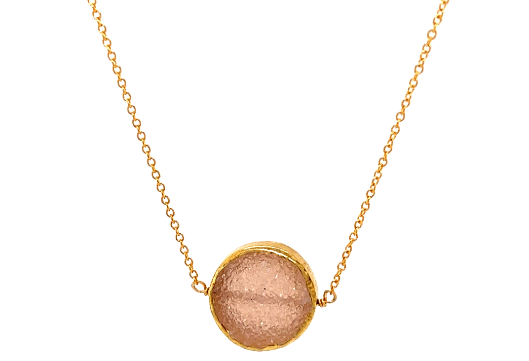 SPS | Gold Filled Druzy Necklace