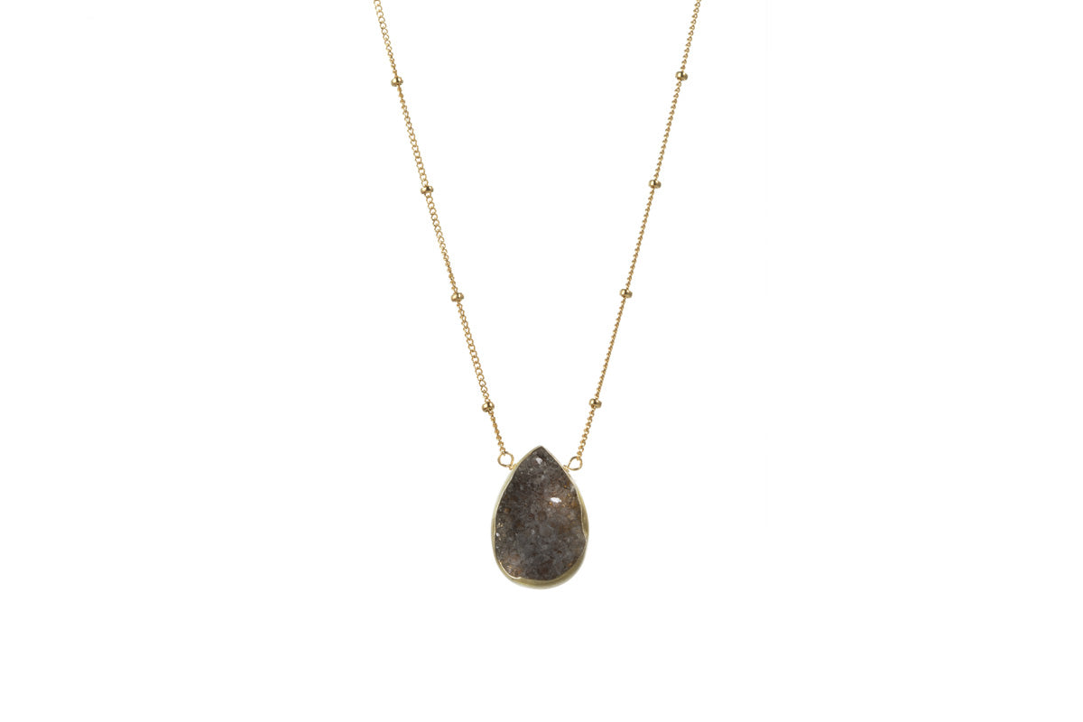 SPS | Gold Filled Druzy Necklace