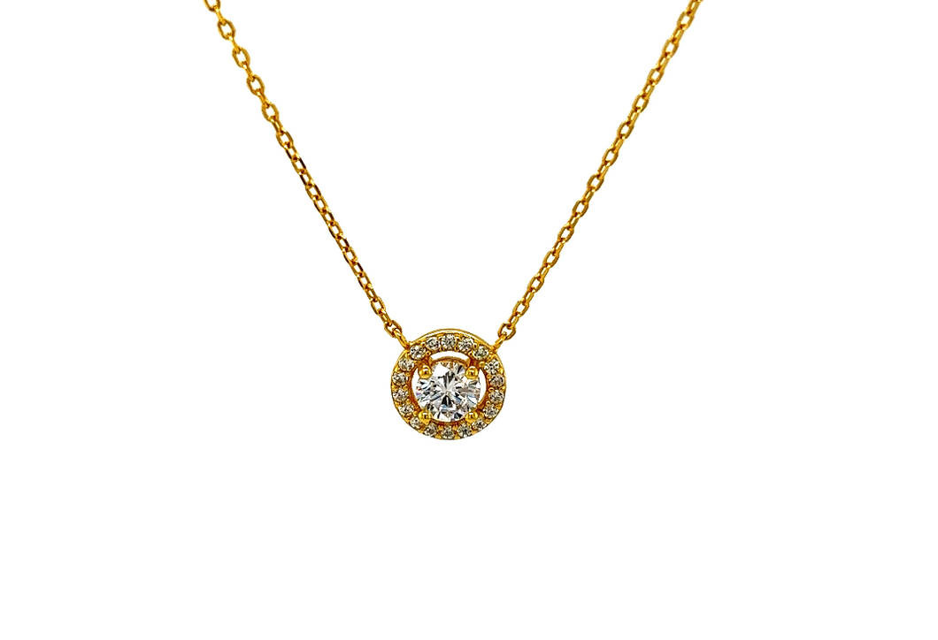 HALO SOLITAIRE  Necklace
