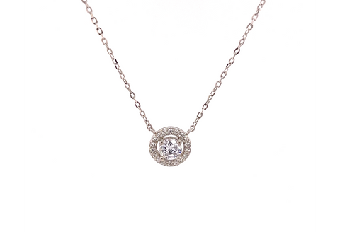 HALO SOLITAIRE  Necklace