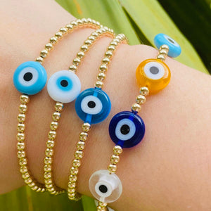 Evil Eye Candy Opal Bracelet