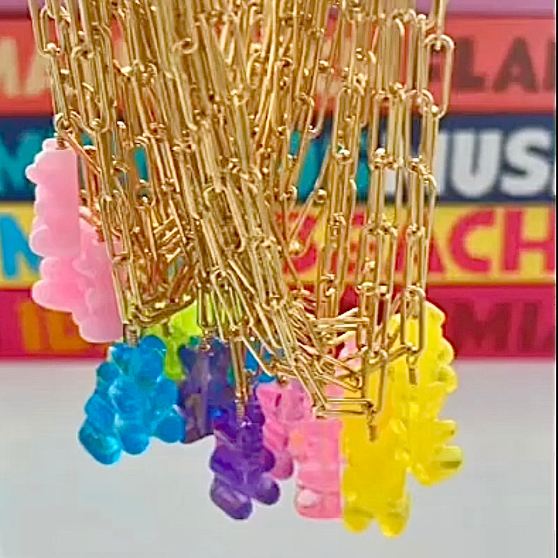 BL – Jumbo Gummy Bear Necklace – ephemera: invitations, stationery