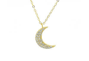 "Mahina" Moon CZ Necklace