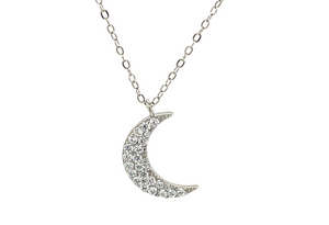 "Mahina" Moon CZ Necklace