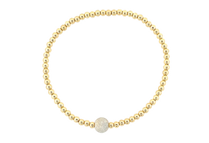 "MARIAH" 14k gold-filled beaded bracelet