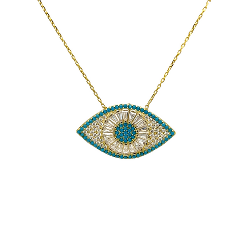 Evil Eye "NYX" Turquoise Necklace