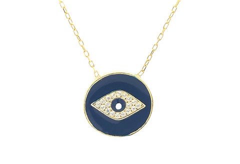 Evil Eye "Odin" Medallion Necklace