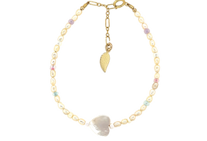 PASTEL PEARL CHARM BRACELET