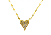 Flat Chain Heart Necklace