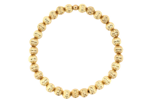 Sophie Corrugated Gold filled beaded Bracelets