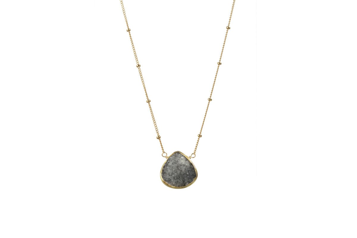 SPS | Gold Filled Druzy Necklace - Bara Boheme