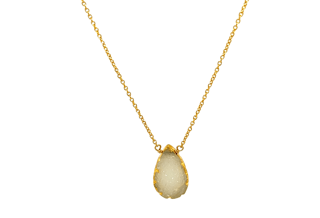 SPS | Gold Filled Druzy Necklace - Bara Boheme