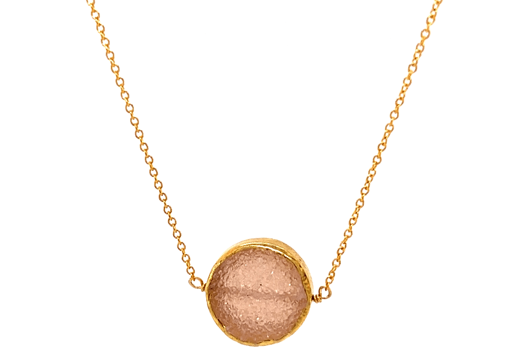 SPS | Gold Filled Druzy Necklace - Bara Boheme
